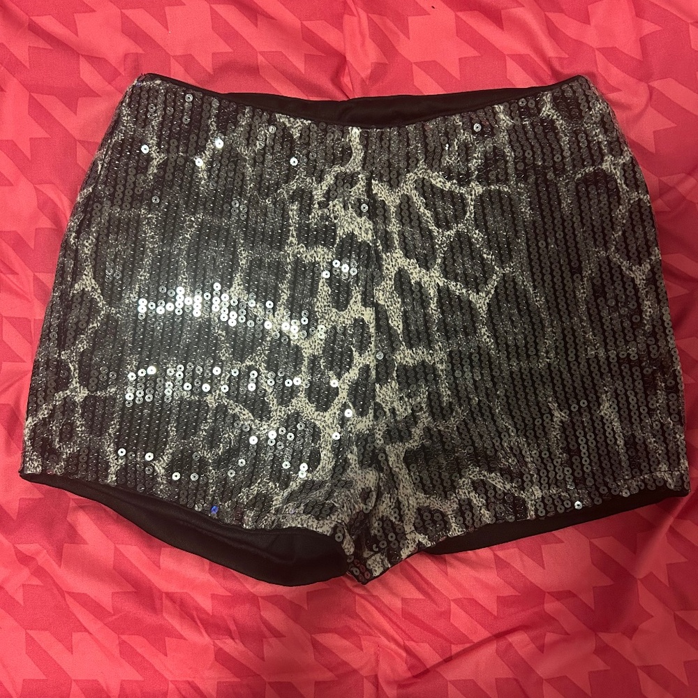 sequined shorts